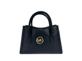 Michael Kors Gabby Small Black Leather Satchel Bag